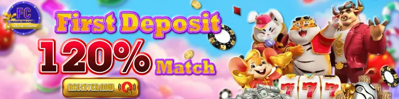 first deposit 120% match